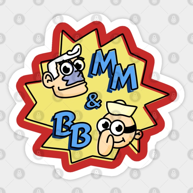 Mermaid Man and Barnacle Boy Sticker by tamir2503